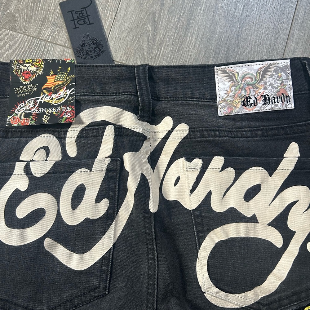 Ed Hardy Black Jeans for Women